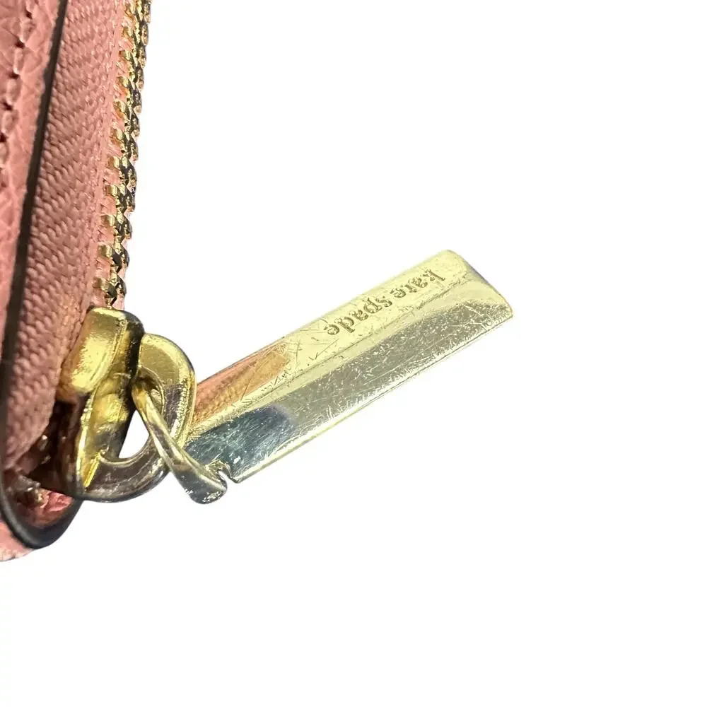 Kate Spade New York Pink Leather Zip Around Wallet